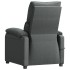 Sillón reclinable eléctrico de tela gris