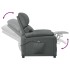 Sillón reclinable eléctrico de tela gris