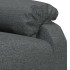 Sillón reclinable eléctrico de tela gris
