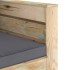 Muebles de jardín 2 piezas con cojines madera impregnada