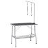Mesa de aseo ajustable para perros con 2 lazos y
