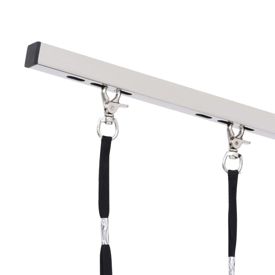 Mesa de aseo ajustable para perros con 2 lazos y