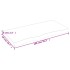 Tablero de mesa madera maciza roble sin tratar 100x50x(2-6)
