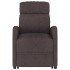 Sillón elevable tela marrón