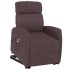 Sillón elevable tela marrón