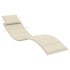 Tumbonas 2 unidades con mesa y cojines madera maciza de