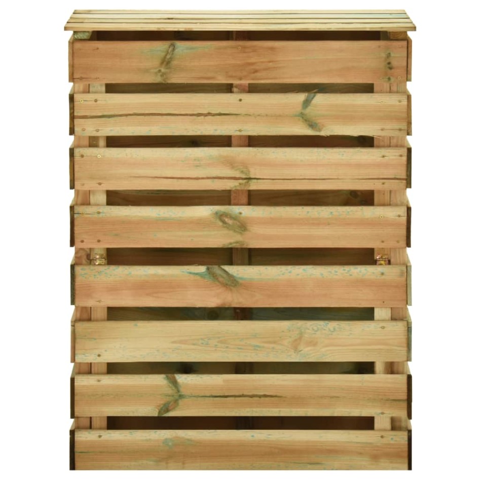 Compostadores de láminas 4 uds madera de pino 80x50x100