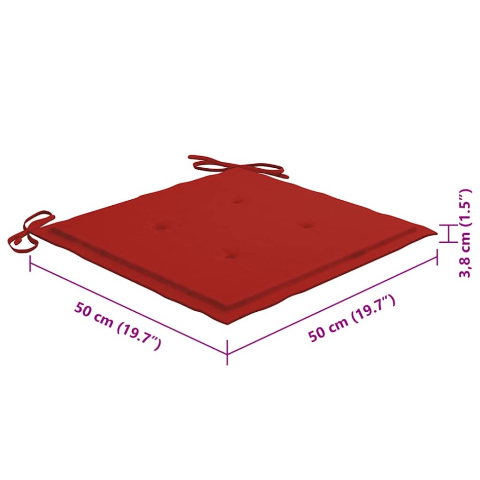 Sillas de jardín con cojines 8 uds madera maciza de acacia