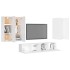 Juego de mueble para TV de 6 piezas aglomerado