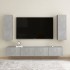 Set de muebles de salón 4 pzas madera ingeniería gris