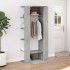Muebles de recibidor 2 uds madera contrachapada gris