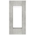 Muebles de recibidor 2 uds madera contrachapada gris