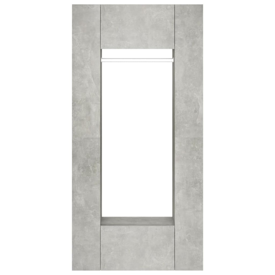 Muebles de recibidor 2 uds madera contrachapada gris