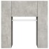 Muebles de recibidor 2 uds madera contrachapada gris