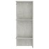 Muebles de recibidor 2 uds madera contrachapada gris