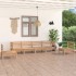 Juego de muebles de jardín 6 piezas madera maciza de
