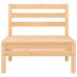 Juego de muebles de jardín 3 piezas madera maciza de
