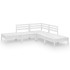Juego de muebles de jardín 5 piezas madera maciza pino