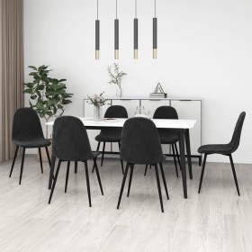 Silla de comedor 6 unidades terciopelo