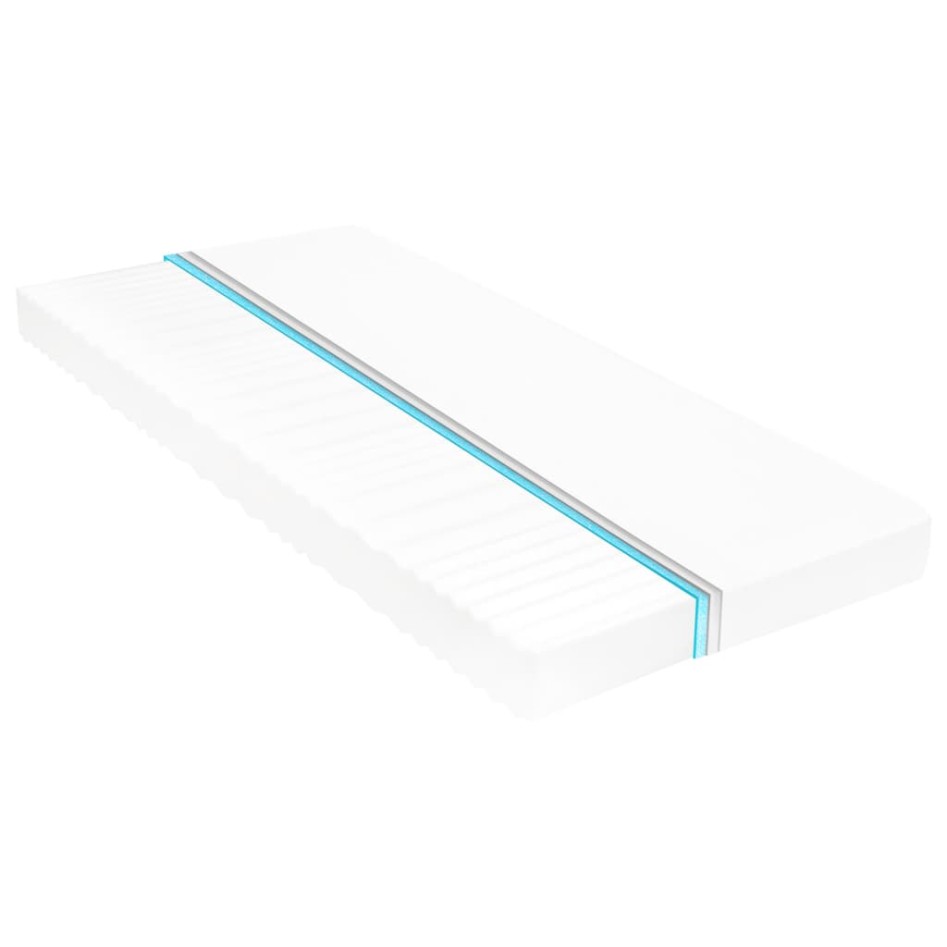 Sofá cama con colchón madera de pino maciza blanco 90x200