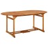 Juego comedor de jardín 7 pzas madera maciza acacia