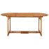 Juego comedor de jardín 7 pzas madera maciza acacia