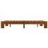 Estructura de cama madera maciza pino marrón claro 120x200