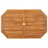 Juego de comedor de jardín 5 piezas madera maciza de