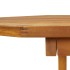 Juego de comedor de jardín 5 piezas madera maciza de