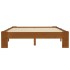 Estructura de cama madera maciza pino marrón claro 120x200