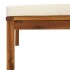 Muebles de jardín 3 pzas madera maciza de acacia cojines