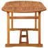 Juego comedor de jardín 7 pzas madera maciza acacia