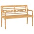 Set de muebles de jardín 4 pzas y cojines madera maciza de