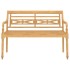 Set de muebles de jardín 4 pzas y cojines madera maciza de
