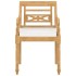 Set de muebles de jardín 4 pzas y cojines madera maciza de
