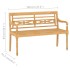 Set de muebles de jardín 4 pzas y cojines madera maciza de