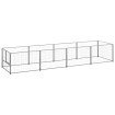 Perrera plateada 4 m² acero