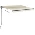 Toldo de pie retráctil manual crema 350x250