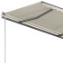 Toldo de pie retráctil manual crema 350x250