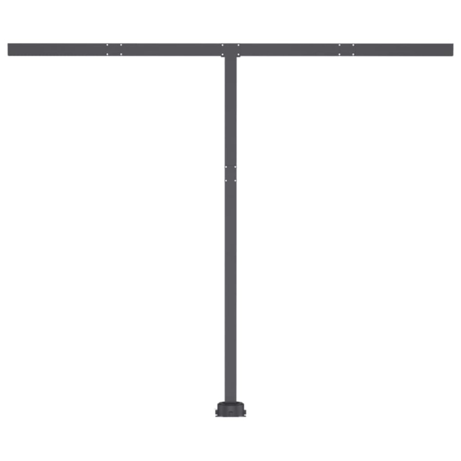 Toldo de pie retráctil manual crema 350x250