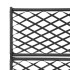 Enrejado y arriate 3 macetas ratán sintético negro 83x30x130