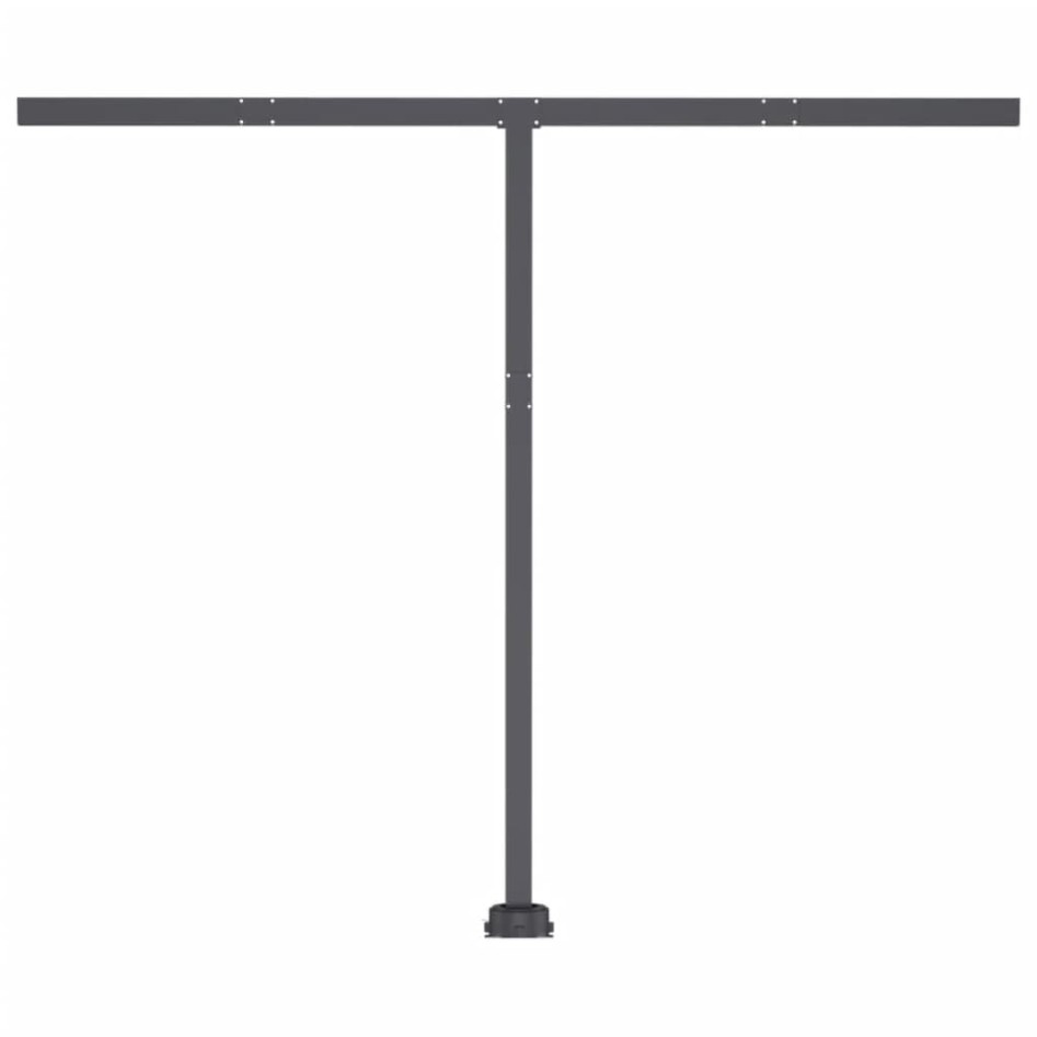 Toldo de pie retráctil manual gris antracita 300x250
