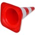 Conos de tráfico reflectantes 10 unidades rojo y blanco 50