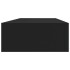 Estantes de pared con cajón 2 uds MDF negro 60x23,5x10