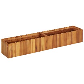 Arriate elevado de madera maciza de acacia 150x30x25