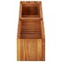 Arriate elevado de madera maciza de acacia 150x30x25