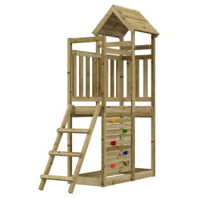 Parque infantil de madera pino impregnada 52,5x110,5x214