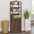 Mueble expositor madera de paulownia marrón oscuro 46x24x140