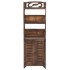 Mueble expositor madera de paulownia marrón oscuro 46x24x140