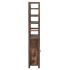 Mueble expositor madera de paulownia marrón oscuro 46x24x140